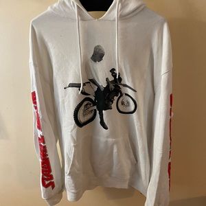 Justin Bieber White Stadium Tour hoodie XL